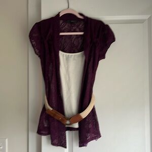 Women’s medium belted top with attached cami
